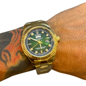 Relógio Rolex Datejust gold/Green
