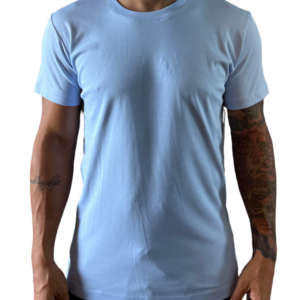 Camisa Básica Azul BB Algodão Pima peruano