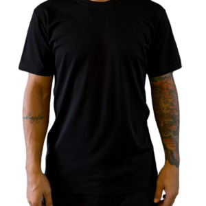 Camisa Básica Preta  Algodão Pima Peruano